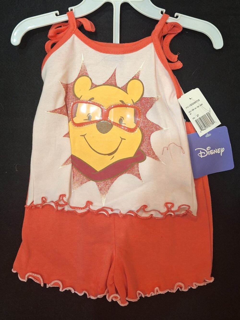 Pooh Big Glasses 2T 2 piece short set